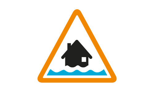 Flood alert symbol