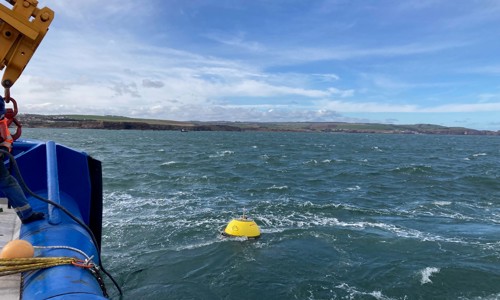 Wave buoy deployed near Eyemouth